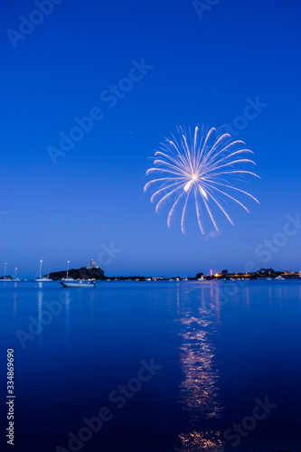 Fireworks on the night of August