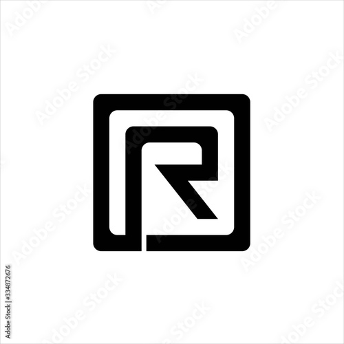 Free Download Box letter r logo, Letter r logo design vector illustration, vector image of box letter r logo design template - GFXLoad