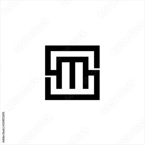 Foto logo letter sm , logo letter sm combination , logo letter sm abstract