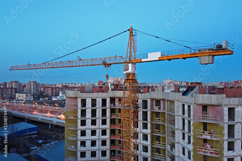 Tower crane have built homes