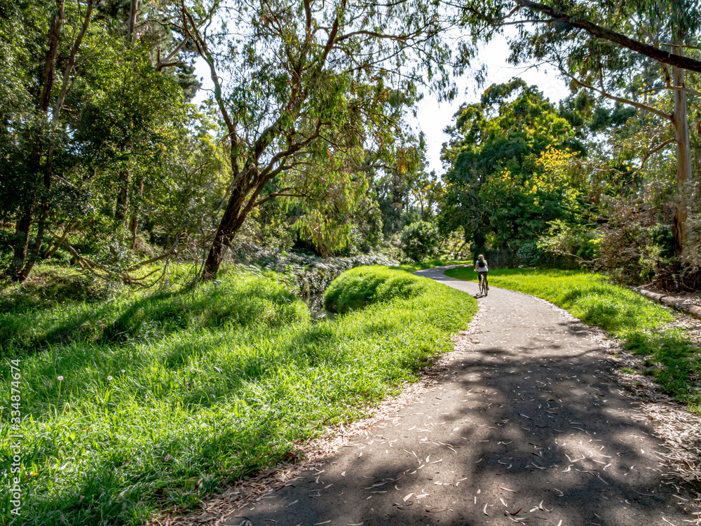 Fototapeta premium Bike on Track Far