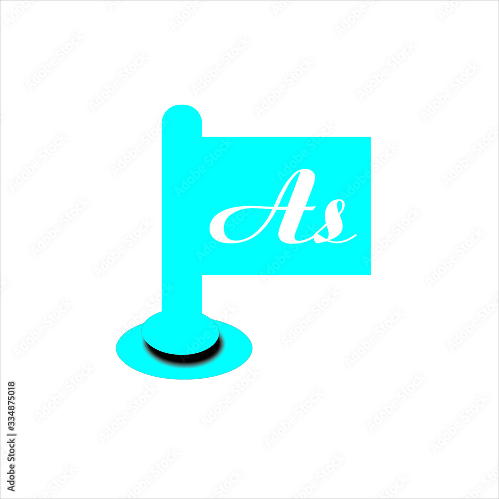 Letter A S vector sign. Hand Ok symbol icon. Negative space idea logotype. Bunny rabbit logo design template. Letter A S vector sign. Hand Ok symbol icon. Negative space idea logotype. Bunny rabbit logo design template.
