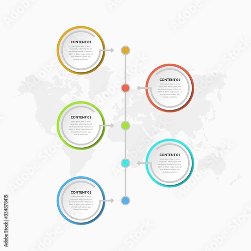 Modern Infographic Element Premium Vector