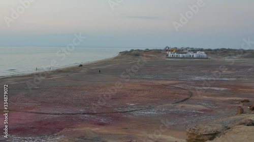 Wallpaper Mural Right to left pan toward a Persian carpet of natural colorful sands and soil in Hormuz island in Iran Torontodigital.ca