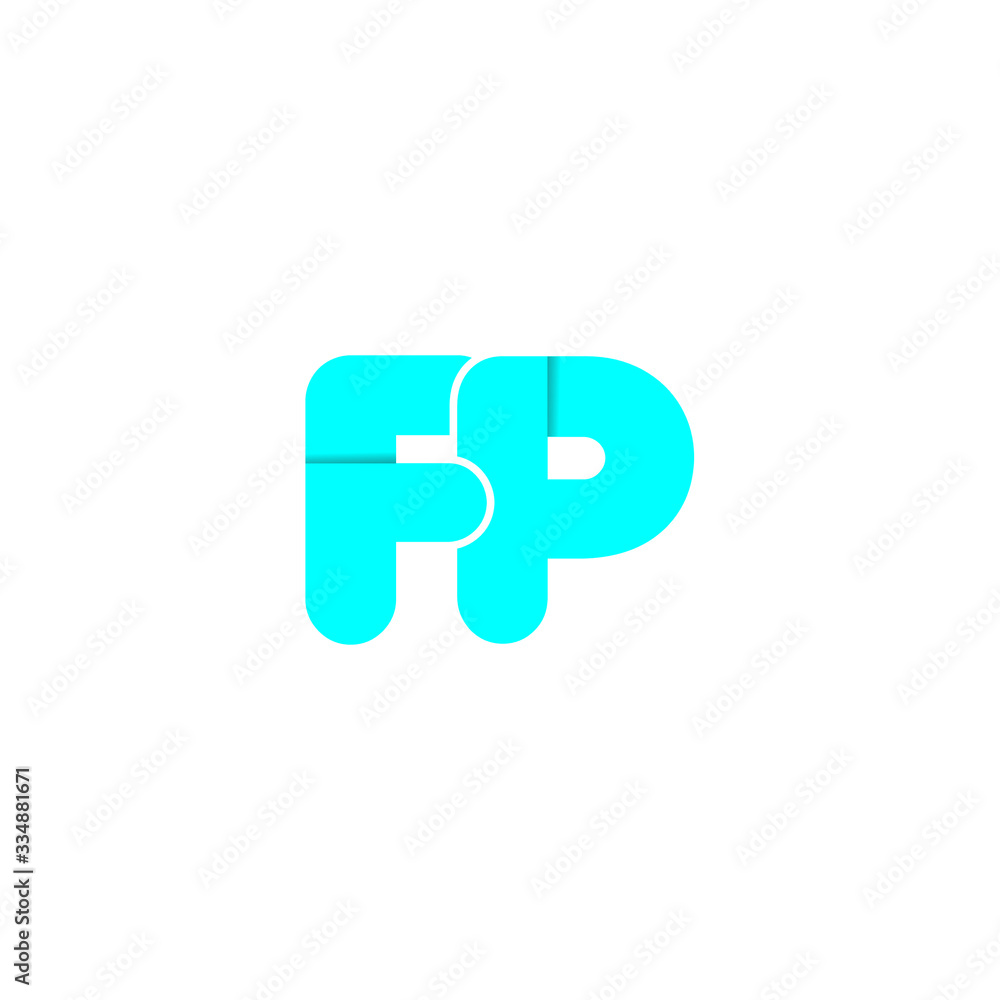 fp letter original monogram logo design fp letter original monogram logo design