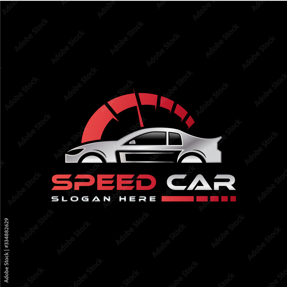 modern Speed Car sport logo design vector template