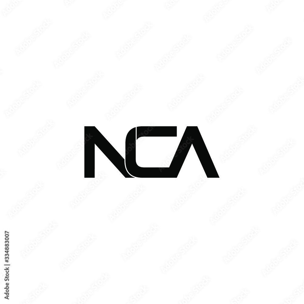 nca letter original monogram logo design nca letter original monogram logo design