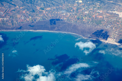 Wallpaper Mural aerial view of mediterranean coast Torontodigital.ca