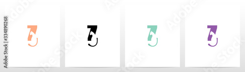  Cat With Tail On Letter Logo Design Z