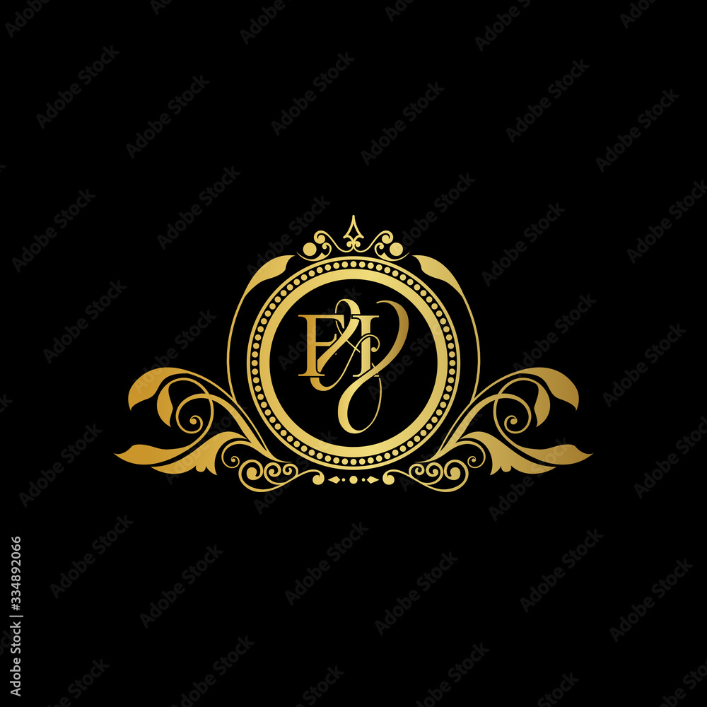 F & I / FI logo initial vector mark. Initial letter F and I FI logo luxury vector mark, gold color elegant classical symmetric curves decor. F & I / FI logo initial vector mark. Initial letter F and I FI logo luxury vector mark, gold color elegant classical symmetric curves decor.