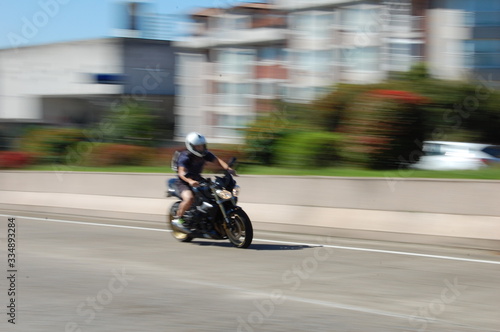 motorbike fast speed wheel © Claudio