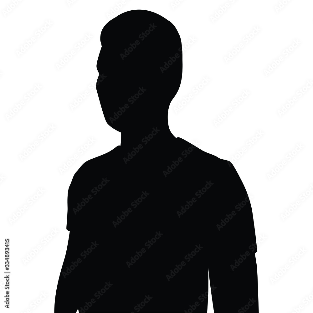 Man body silhouette vector Man body silhouette vector