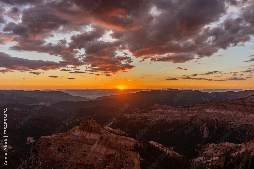 Sunset at Cedar Breaks National Monument Sunset at Cedar Breaks National Monument