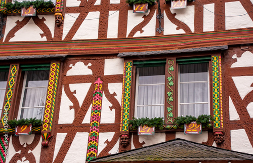 old wooden house in bernkastel photo