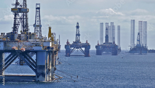 Invergordon British Isles graveyard for disused drilling rigs photo