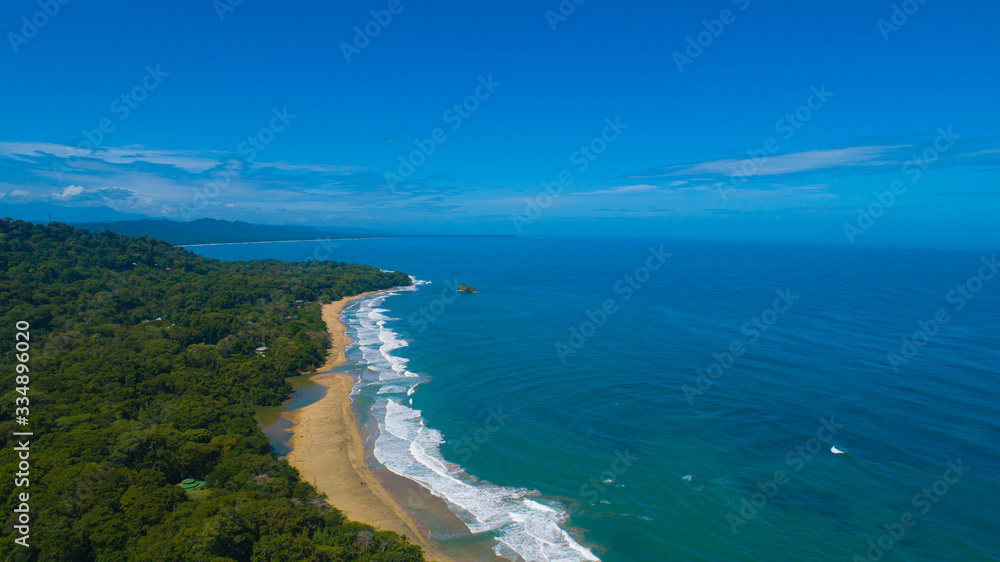 Aerial View from Playa Cocles at the Caribbean of Costa Rica Aerial View from Playa Cocles at the Caribbean of Costa Rica