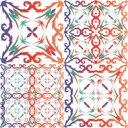 Decorative color ceramic talavera tiles.