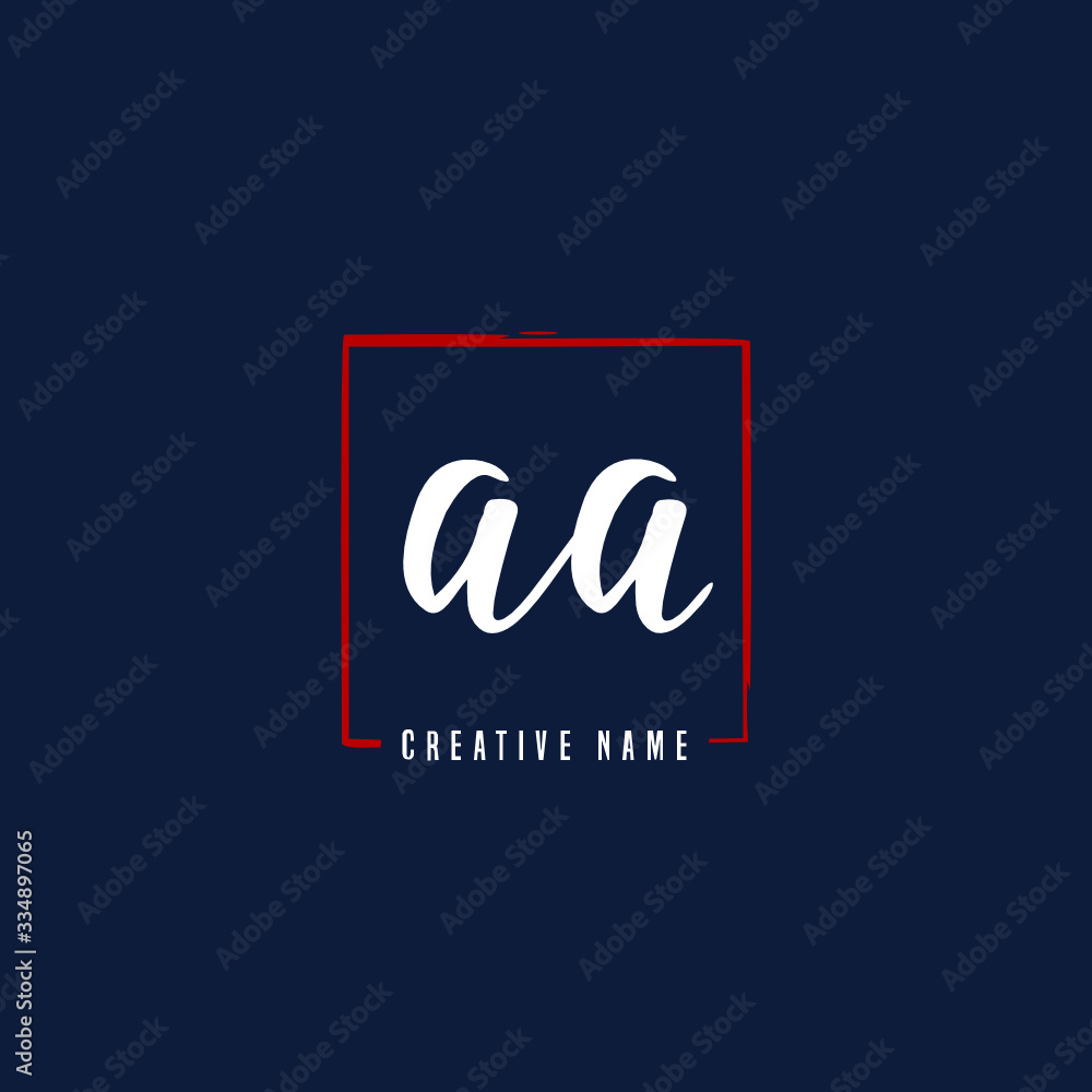 A AA Initial logo template vector. Letter logo concept A AA Initial logo template vector. Letter logo concept