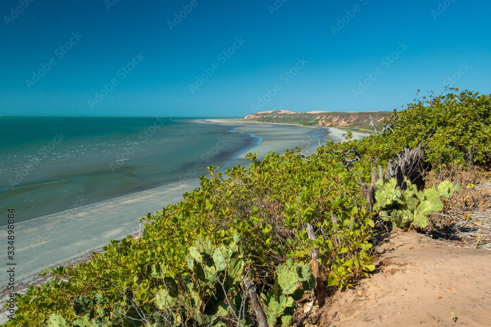 Low tide at Ponta Grossa Beach, Icapui, Ceará, Brazil on September 5th, 2016