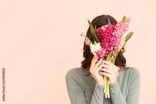 Beautiful young woman with ...