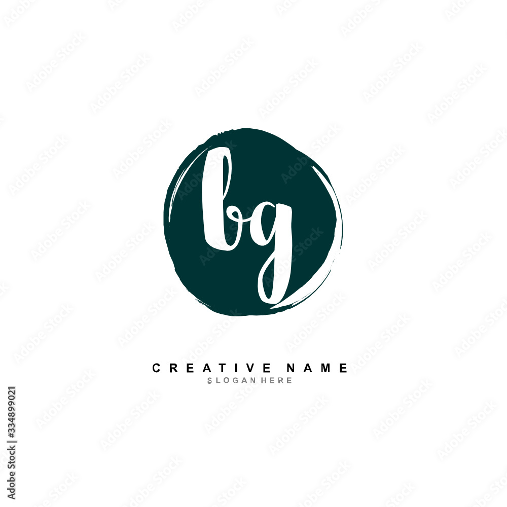 B G BG Initial logo template vector. Letter logo concept B G BG Initial logo template vector. Letter logo concept