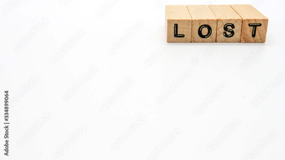 Wooden Text Block of Wooden Text Block of