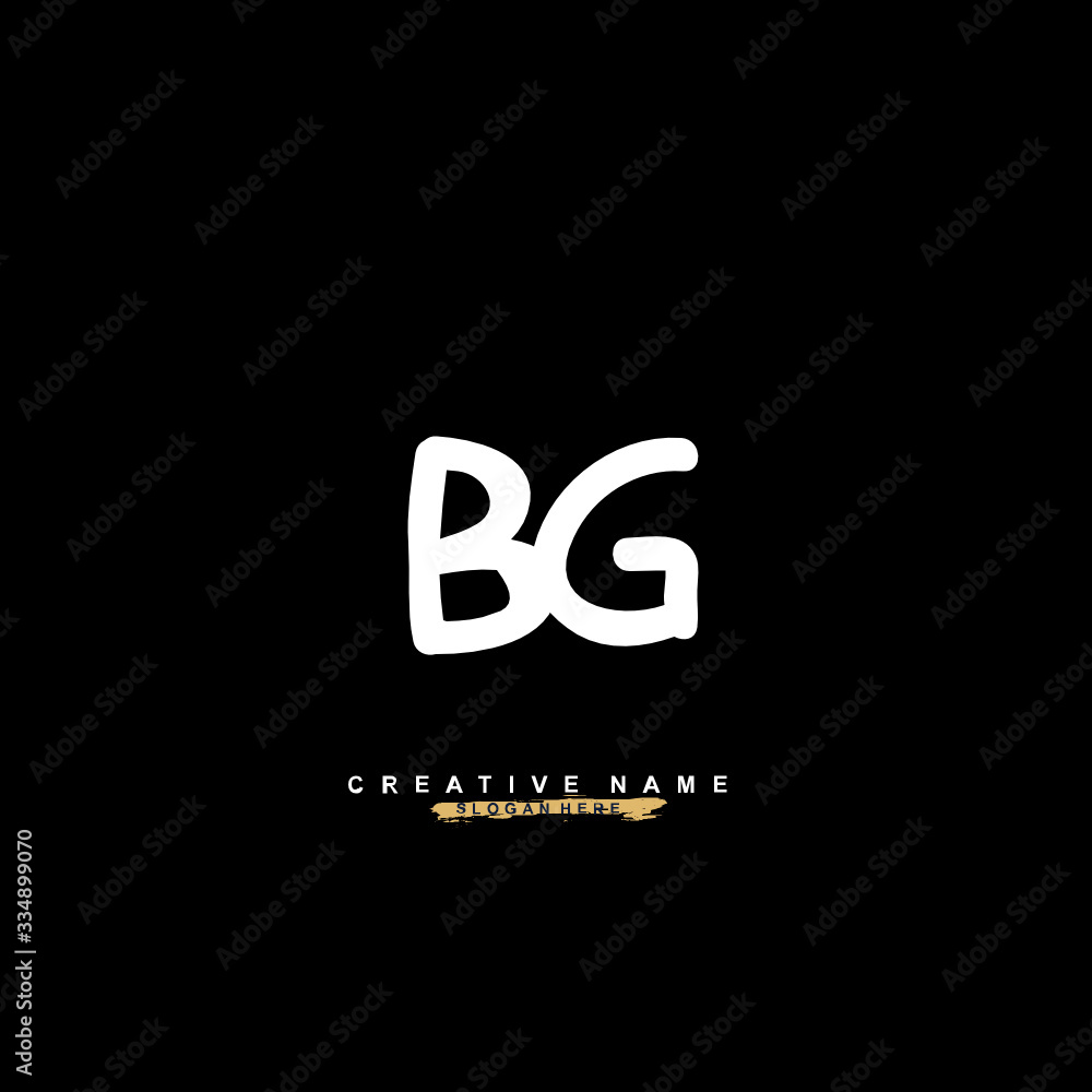 B G BG Initial logo template vector. Letter logo concept B G BG Initial logo template vector. Letter logo concept