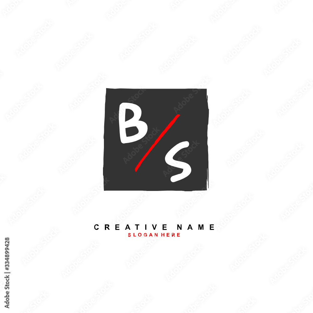B S BS Initial logo template vector. Letter logo concept B S BS Initial logo template vector. Letter logo concept