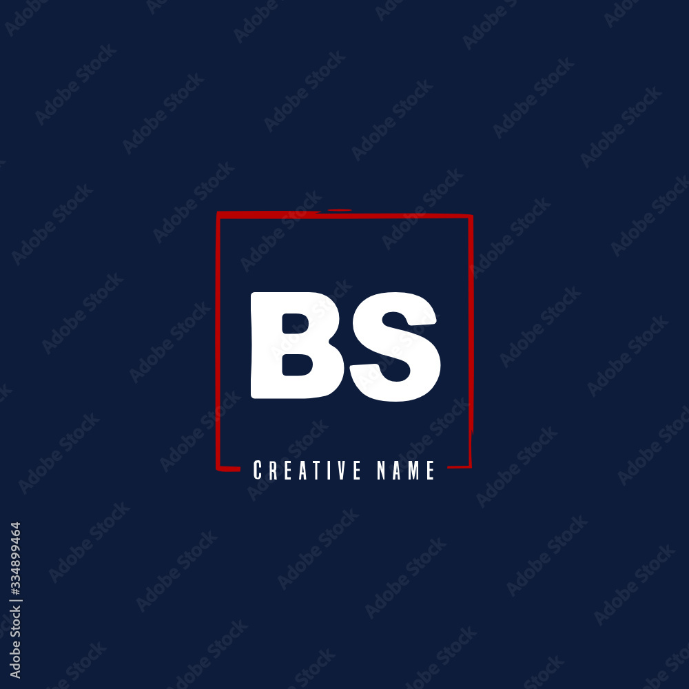 B S BS Initial logo template vector. Letter logo concept B S BS Initial logo template vector. Letter logo concept
