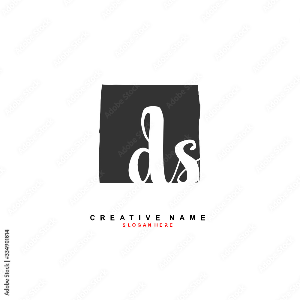 D S DS Initial logo template vector. Letter logo concept D S DS Initial logo template vector. Letter logo concept