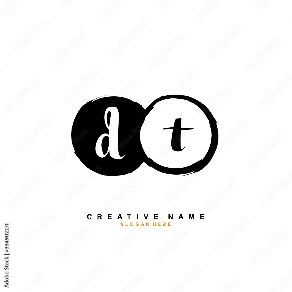 D T DT Initial logo template vector. Letter logo concept D T DT Initial logo template vector. Letter logo concept