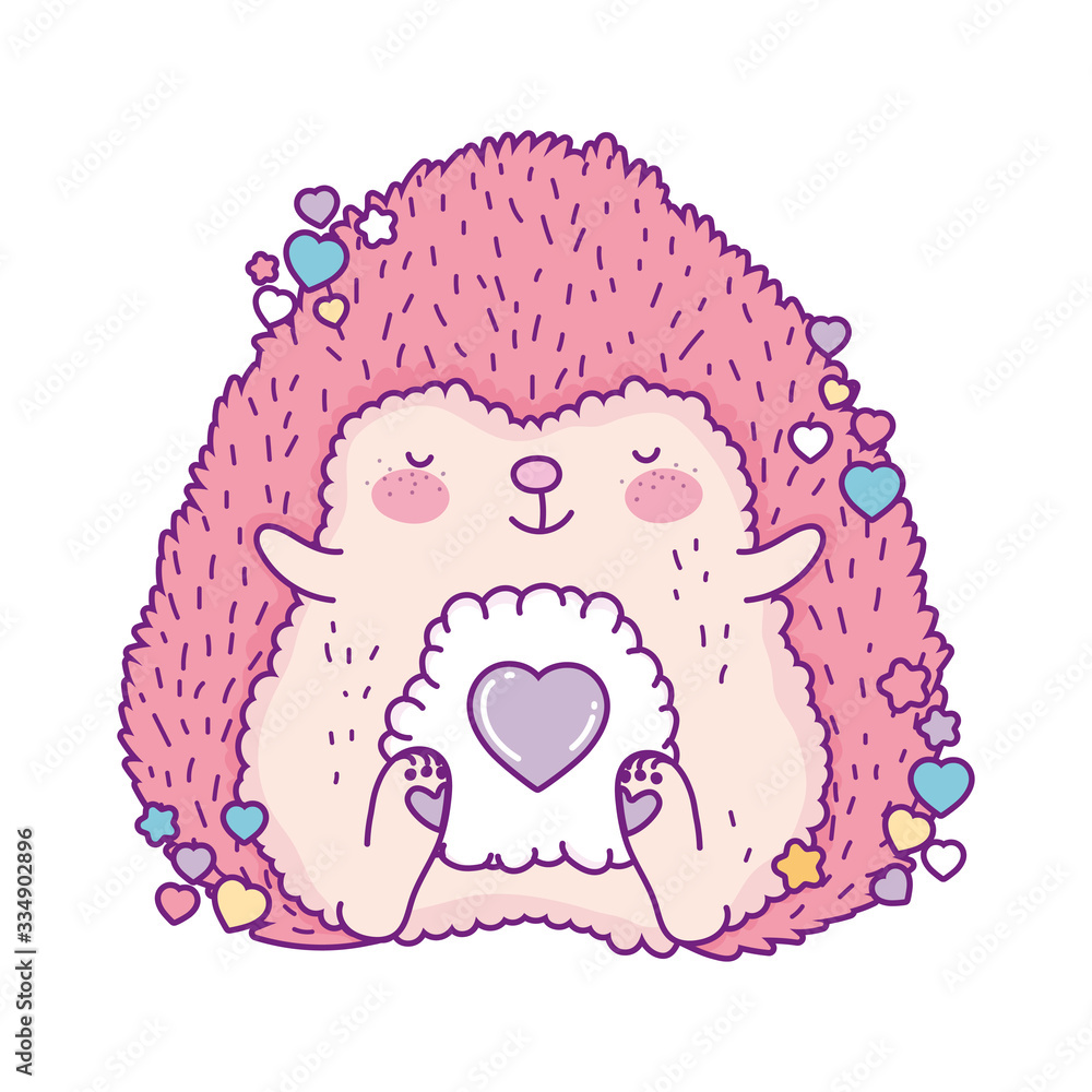 Cute hedgehog cartoon vector design Cute hedgehog cartoon vector design