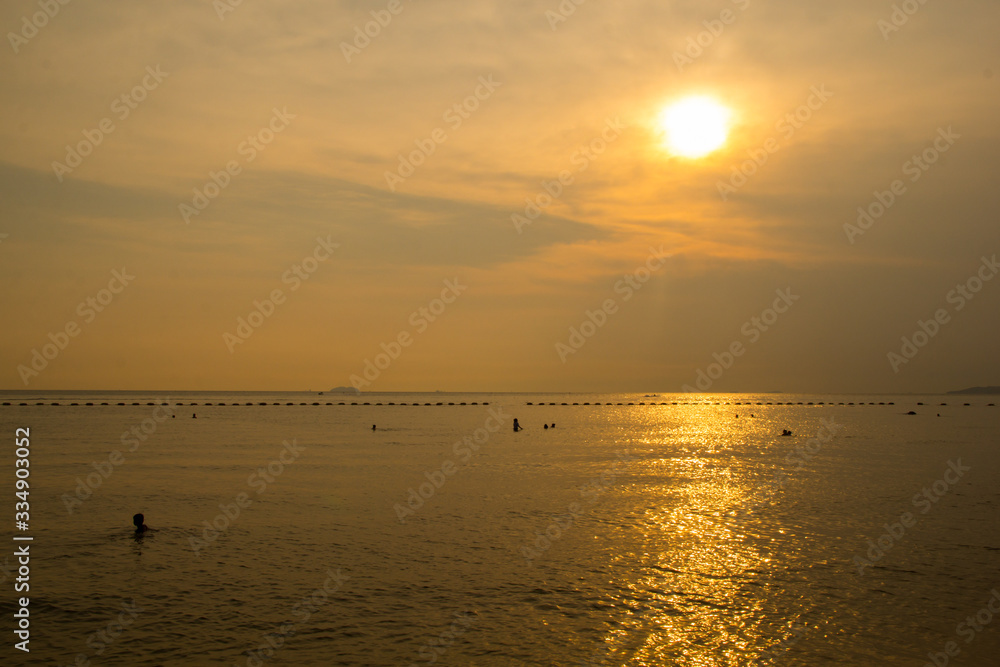 sunset at the sea sunset at the sea