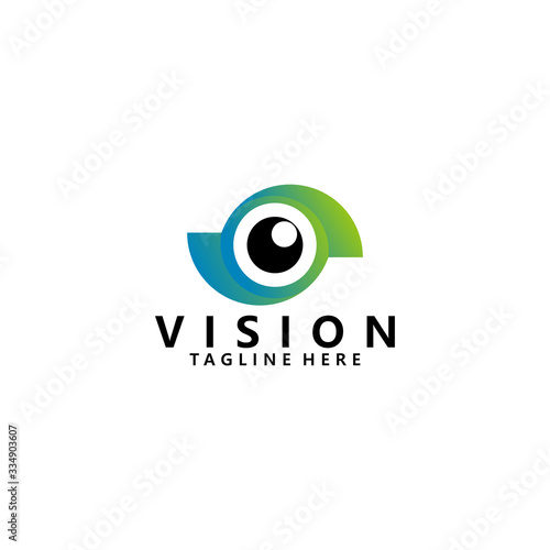 vision logo icon vector isolated
