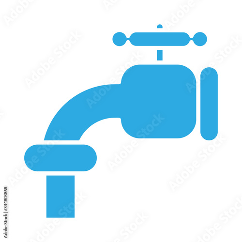 water tap line style icon