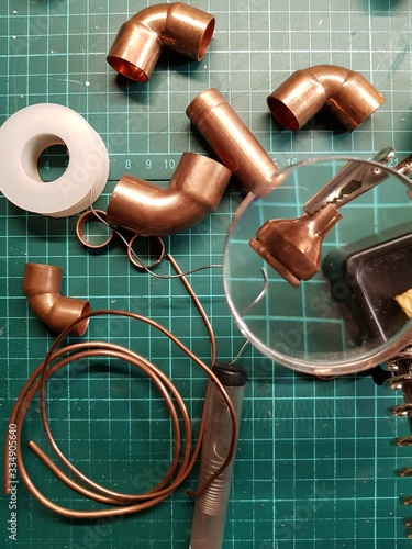 Materials and tools for soldering photo