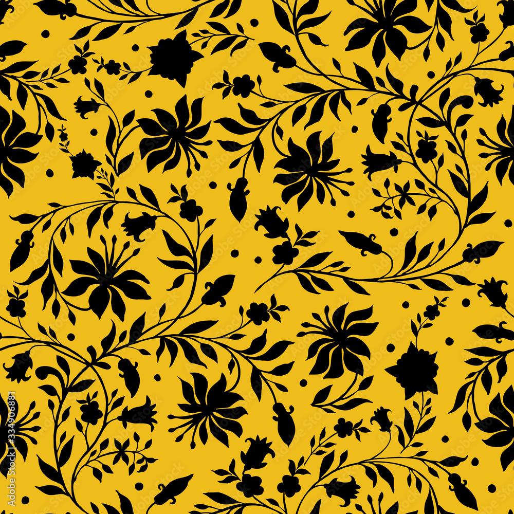 : Beautiful floral ornament seamless pattern. Stylish illustration for your design and decor. Romantic print for the surface. : Beautiful floral ornament seamless pattern. Stylish illustration for your design and decor. Romantic print for the surface.