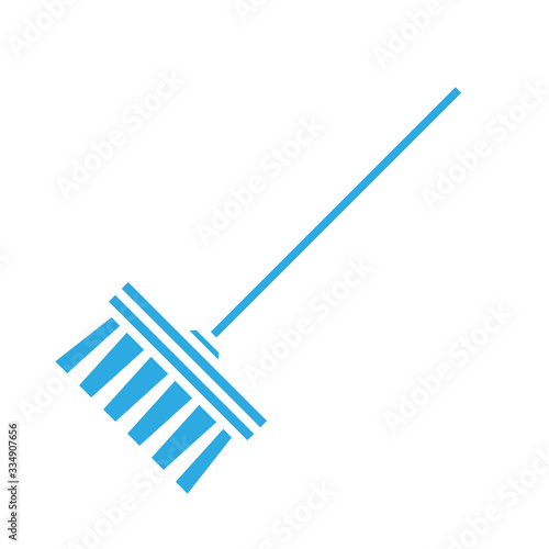 broom tool cleaning line style © Jemastock