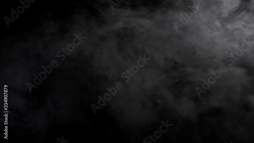 Fog mist haze smoke on black background photo