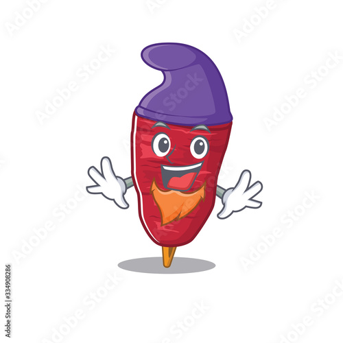 Cute picture of doner kebab in Elf cartoon design
