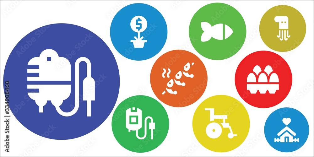 life icon set life icon set