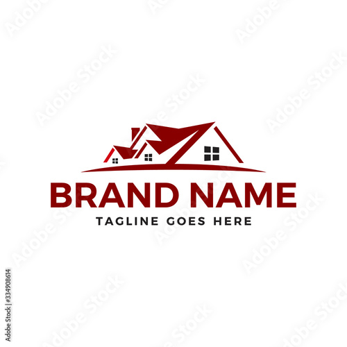 Roof / home buyer / remodeling / renovation and real estate logo