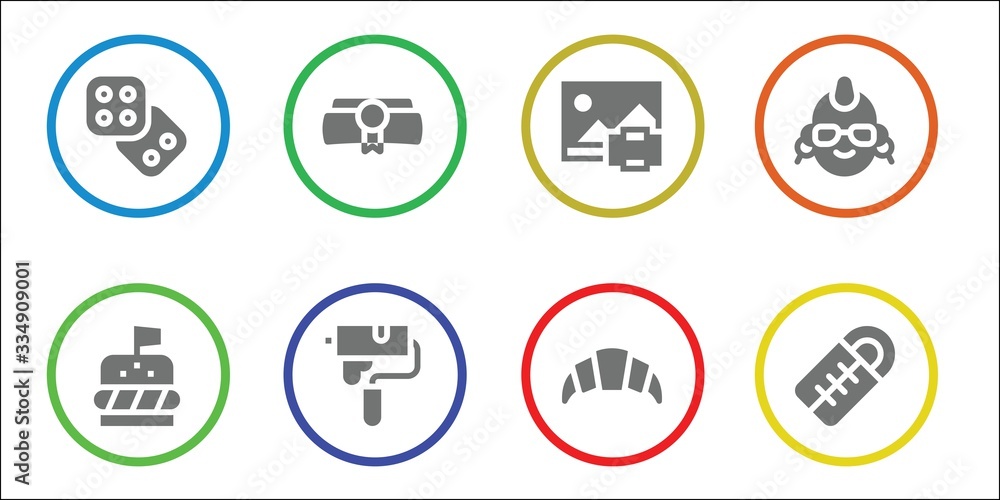 Fototapeta premium roll icon set