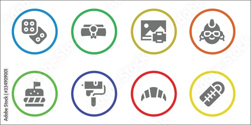 roll icon set