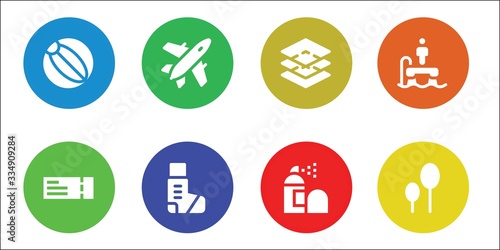 Modern Simple Set of air Vector filled Icons