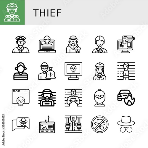 thief icon set