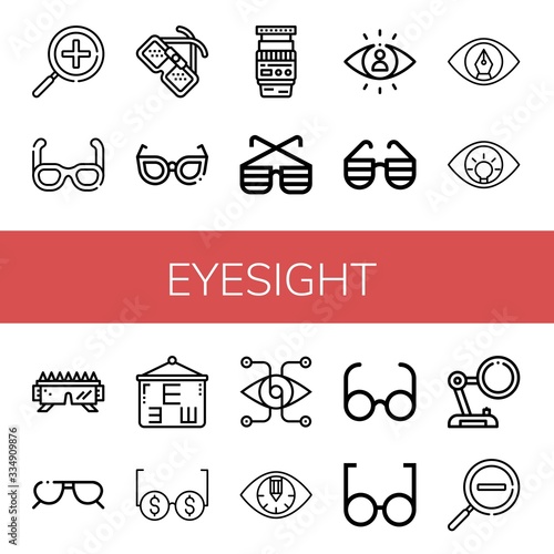 eyesight icon set