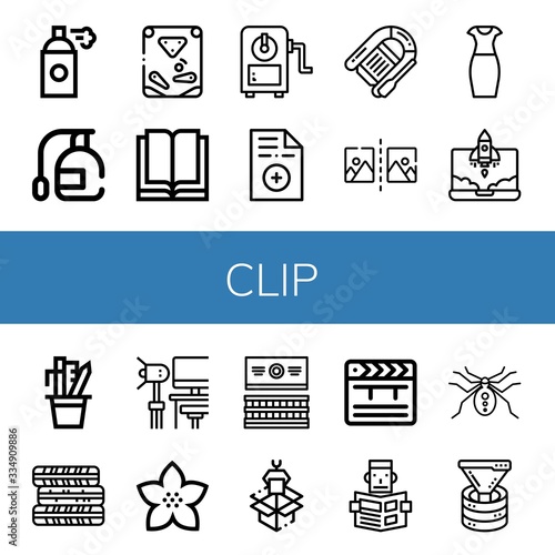 clip icon set