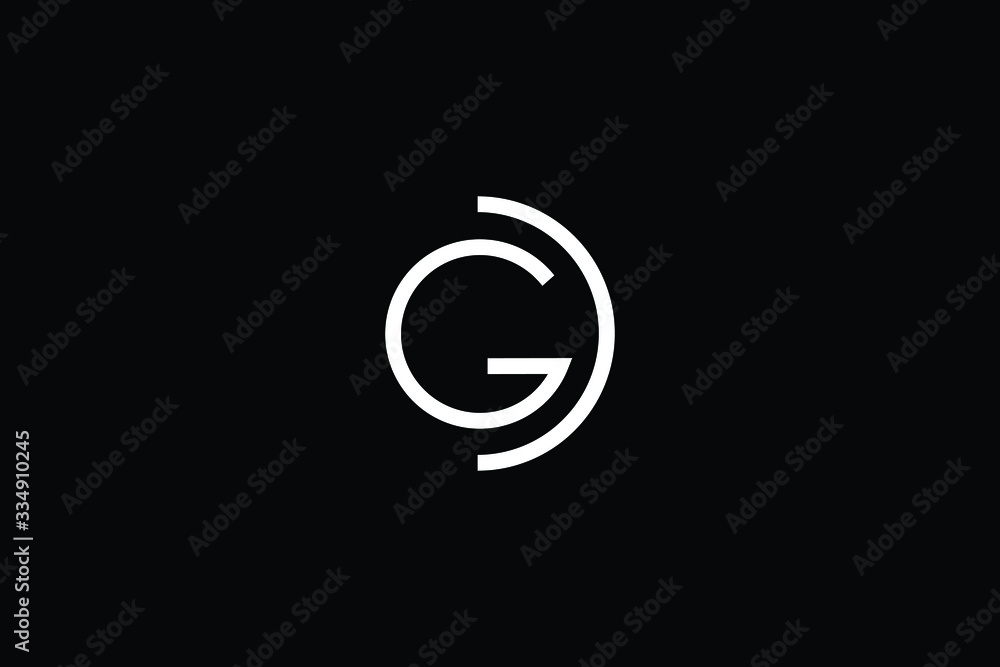 Minimal elegant monogram art logo. Outstanding professional trendy awesome artistic GD DG initial based Alphabet icon logo. Premium Business logo White color on black background Minimal elegant monogram art logo. Outstanding professional trendy awesome artistic GD DG initial based Alphabet icon logo. Premium Business logo White color on black background