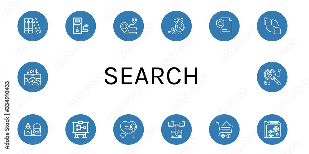 search icon set search icon set